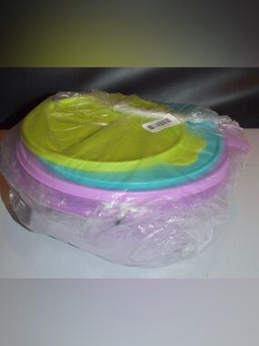Tupperware Wonderlier Bowls - Lime Green, Teal Blue & Lavender